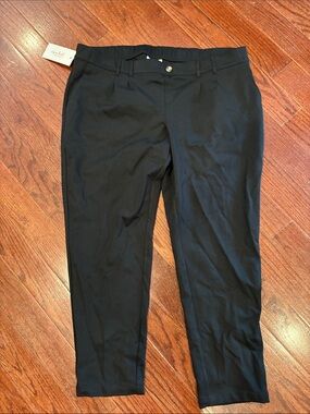 Maternity black pants tapered pointe pants